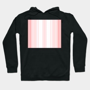 Strips - pink and white. Hoodie